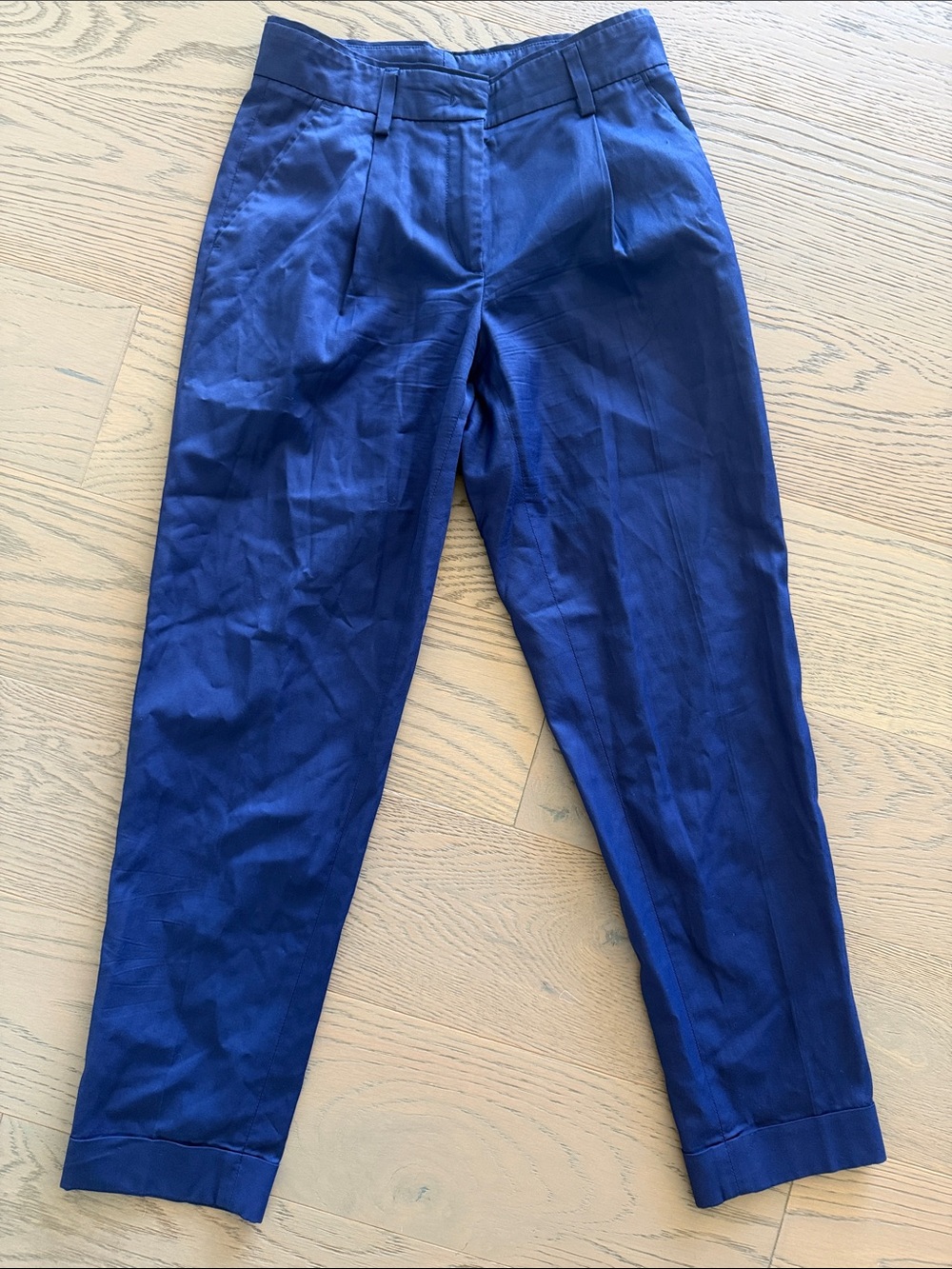 VTG Y2K Alexander McQueen Navy Blue Tailored Capris